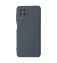 Samsung Galaxy A22 Kılıf Nano içi Kadife Silikon - Gri