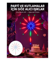 Mey İthalat® RGB LED Duvar Dekoru Sökülebilir Kollu Işık Sistemi Yeni Nesil