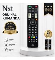 Next Nextstar Next Digital Orijinal Akıllı Uydu Alıcısı Kumandası YouTube Tuşlu 2 Adet Next Pil Hediyeli