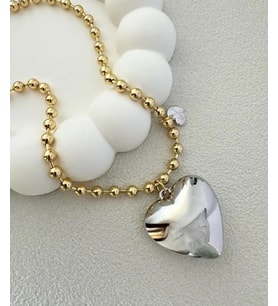 Silver kalp kolye