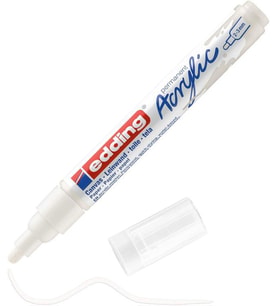 Edding 5100 Akrilik Boyama Markörü 2-3 mm TRAFİK BEYAZ 
