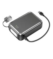 SHAZA NEXA Serisi 20.000 Mah Kendinden Kablolu Powerbank - Gri