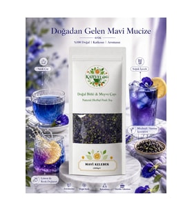 Blue Butterfly Tea Kelbek Çayı 500gr(Doğal Kurutulmuş, Katkısız)