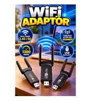 Realtek Chipsetli Dual Band 5G Destekli USB WiFi Ağ Adaptörü
