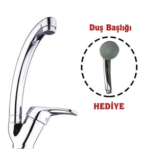 Mix Kuğu Mutfak Evye Batarya  + Duş Başlığı Hediyeli