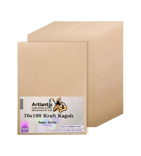 70x100 Kraft Kağıt 80 Gr 5 Adet Artlantis Kraft Saman Kağıt 70x100 5 Adet (Karışık)