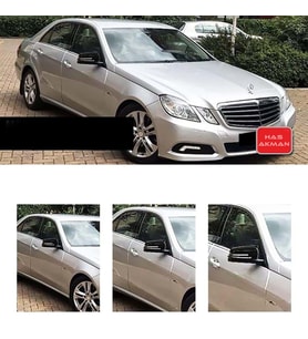 Mercedes W212 E Class Batman Yarasa Ayna Kapağı Piano Black 2009 2010 2011 2012 2013 2014 2015 2016