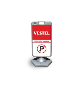 Vestel  Reklam ve Yönlendirme Uyari Dubasi A Tabela Gri