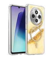 Northcity Onegif Xiaomi Redmi 14C Uyumlu Lotus Simli Magsafe Kapak - Gümüş