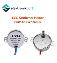 Senkron Motor TYC AC 220-240V 50-60Hz  5/6 RPM
