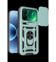 Mi 17 Pro Pars Lens Yüzüklü Silikon - Yeşil