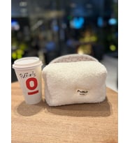 Peluş Kürklü Makyaj Çantası Orta Boy