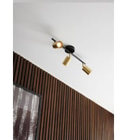 MYLİGHTS  ÜÇLÜ LED AVİZE LED SPOT HAREKETLİ GÜNIŞIĞI AMPULLÜ LED AVİZE  (Siyah)
