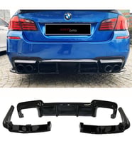 Bmw F10 VorStainer 3 Parça Difüzör Piano Black Sağ Sol Çift Çıkış 2010 - 2017 5 Serisi