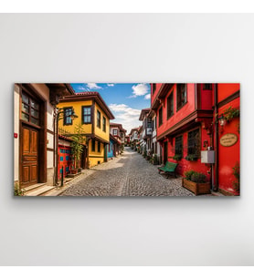 Eskişehir Odun Pazarı Kanvas Tablo 40X80 CM