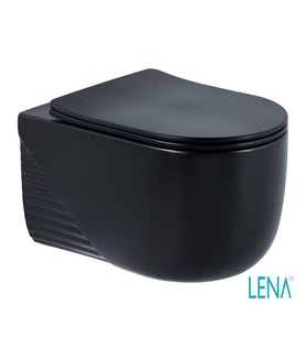 LENA ASMA KLOZET KAPAK DAHİL ET-H5110MS MAT SİYAH