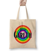 Gareth Bale - Vintage Retro Rainbow Style Bez Çanta Uzun Saplı