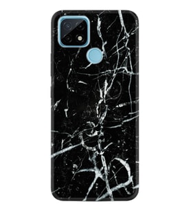 Realme C11 C21 C21Y C25Y C11 2021 Kılıf Desemli Silikon Black Marble 3 1382