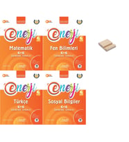 Palme 6. Sınıf Enerji 6+6 Matematik Fen Türkçe ve Sosyal Deneme Sınavı 4lü Set + Telefon Standı
