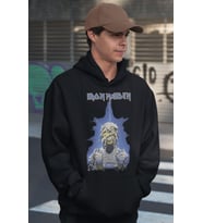 Iron Maiden Rock Metal Baskılı Unisex Oversize Müzik Grubu Hoodie
