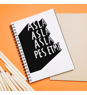 Asla Pes Etme Tasarımlı Defter
