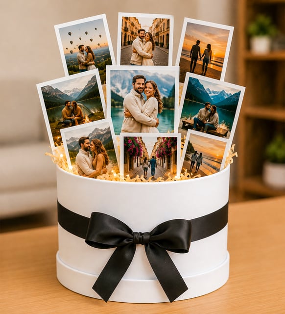 Kişiye Özel 8 Fotoğraflı Fotoğraf Buketi