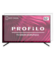 PROFİLO 50PA505T TV EKRAN KORUYUCU - Profilo 50" inç 126 Ekran Şeffaf Koruma paneli