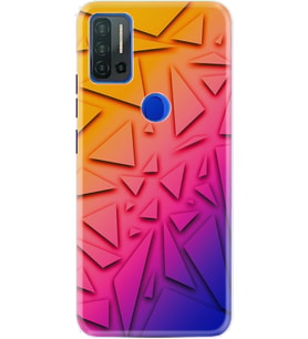 Reeder P13 Blue Max Pro Kılıf Silikon Desen Üçgenler 1635