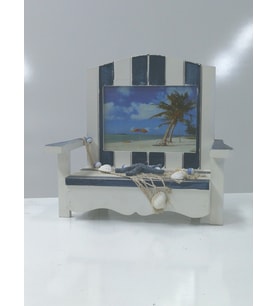 Ahşap Koltuk Sandalye Tasarım Fotoğraf Resim Çerçeve 22x22x11