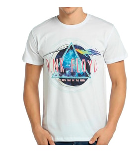Bant Giyim - Pink Floyd Beyaz Erkek T-shirt Tişört