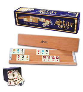 Star Ağaç Okey Takımı (Karışık)