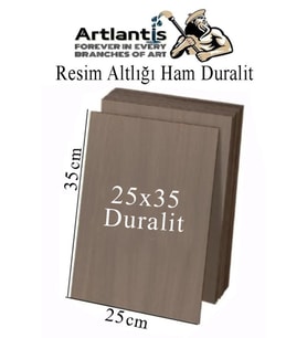 Resim Altlığı Duralit 25x35 cm 1 Adet Ham Mdf Çok Amaçlı Kullanım 3 mm Kalınlığında Durolit (Naturel)