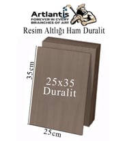 Resim Altlığı Duralit 25x35 cm 1 Adet Ham Mdf Çok Amaçlı Kullanım 3 mm Kalınlığında Durolit (Naturel)