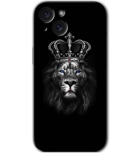 İphone 15 Kılıf HD Desen Baskılı Kılıf - King Lion