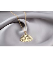 Lotus Kolye, Lotus Çiçeği Kolye, Eşsiz Kolye, Meditasyon Kolye