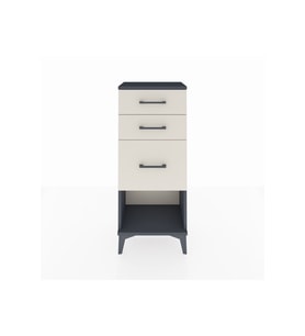 Arges Komodin 3 Çekmeceli 44x30x106 Antrasit-Aytaşı