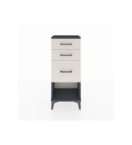 Arges Komodin 3 Çekmeceli 44x30x106 Antrasit-Aytaşı