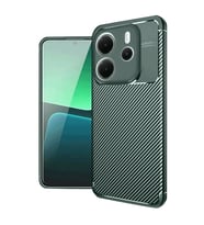 Xiaomi Redmi Note 14 4g Kılıf Auto Focus Karbon Kapak - Koyu Yeşil