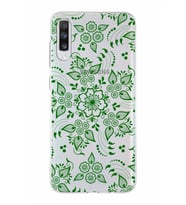 Samsung Galaxy A70  Kapak Nostalji Desen Tasarımlı Şeffaf Silikon Kılıf