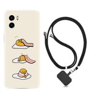 Vivo Y15S Y32 Y33S Y51 Y53S Kılıf Boyun Askılı Silikon Sweety Egg 1322