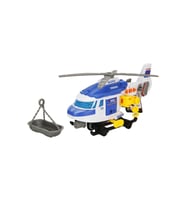Sesli Işıklı Motorize Kurtarma Helikopteri 20 cm – Vinçli Sedyeli – Ses & Işık Efektli – Motorize İleri Hareket (Çok Renkli)