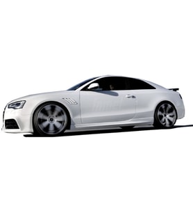 Audi A5 8P3 2008 - 2016 Coupe 2 Kapı RS5 Yan Marşpiyel Seti (Plastik)