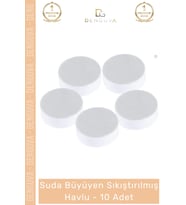 Premium Seri Tek Kullanımlık Kamp Seyahat Taşınabilir Suda Büyüyen Sıkıştırılmış Havlu 10 Adet