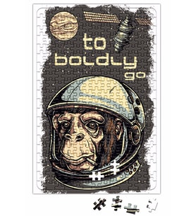 Macaco Astronauta Puzzle 240 Parça Yapboz
