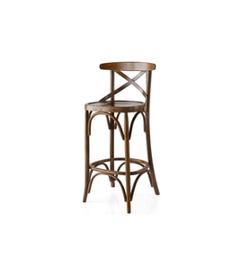 THONET ÇARPI ÇITALI BAR SANDALYESİ, CEVİZ