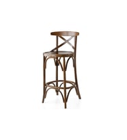 THONET ÇARPI ÇITALI BAR SANDALYESİ, CEVİZ