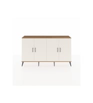 Arges Konsol 4 Raflı 4 Kapaklı 176x30x99 Çam-Aytaşı/Antrasit