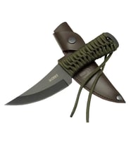 Crkt Scrub Fixed 2712 Bk Siyah Kamp / 22,5Cm - İpli Sap, Deri Kılıflı