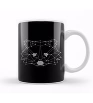 Star Animal Raccoon Kupa Bardak Porselen