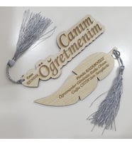 Öğretmenler Günü Hediyesi Ahşap Ayraç